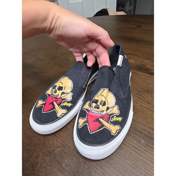 Sailor Jerry X Converse Slip-On Shoes With Skull & Crossbones Design - Picture 6 of 16